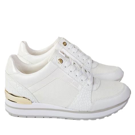 soulier blanc michael kors|Michael Kors white women's shoes.